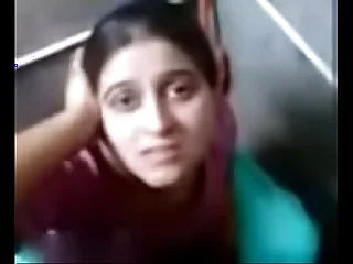 punjabi girl komal giving hot blowjob close by toilet and making the brush steady old-fashioned cum